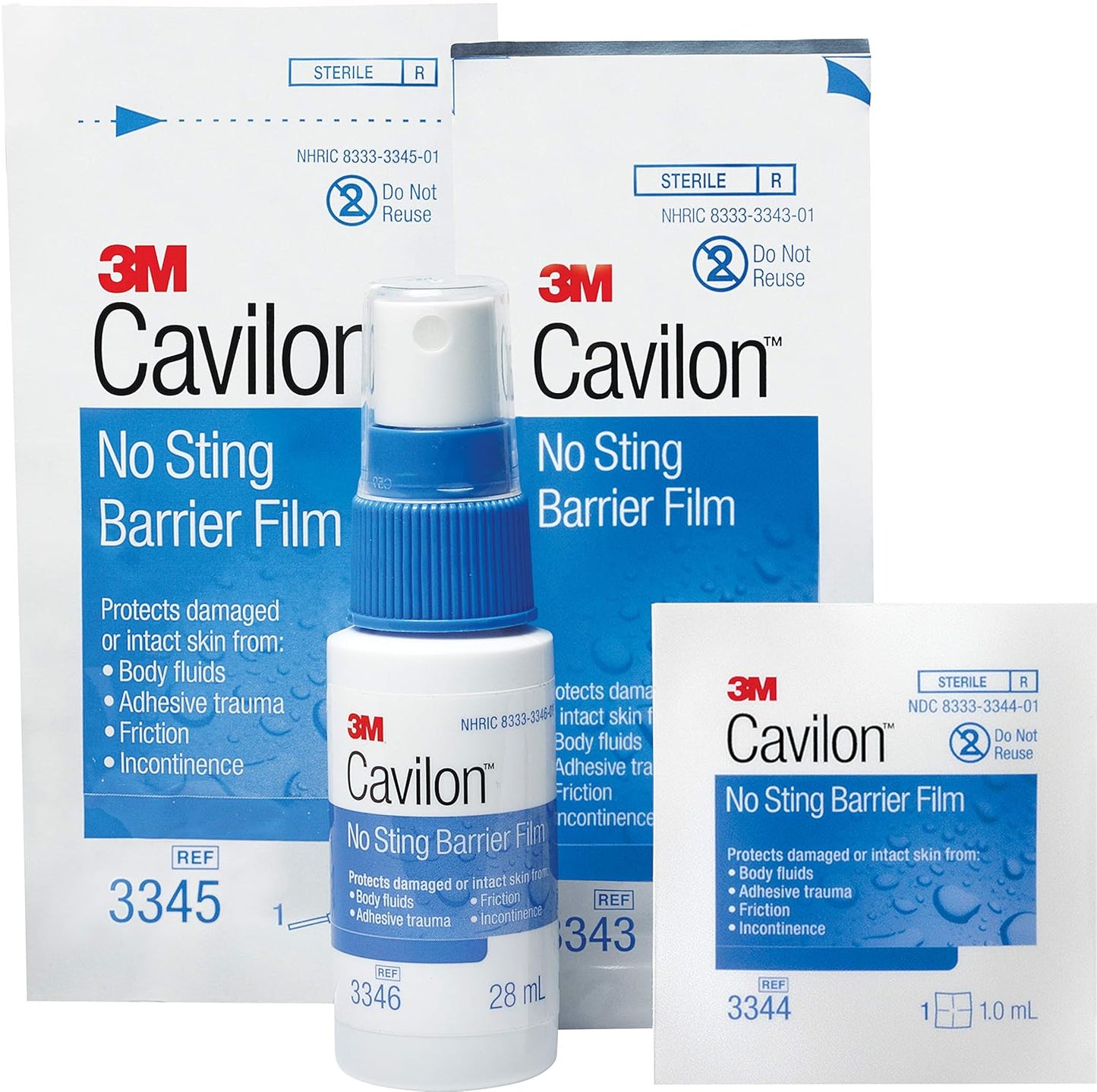 3M Cavilon No-Sting Barrier Film Wipes (3344)- Box of 30 x 1mL Wipes