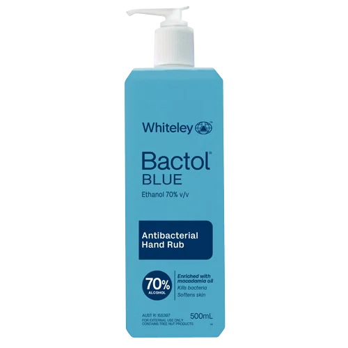 Whiteley Bactol Blue Antibacterial Hand Rub 500mL
