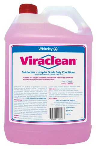Whiteley Viraclean Hospital Grade Disinfectant 5L