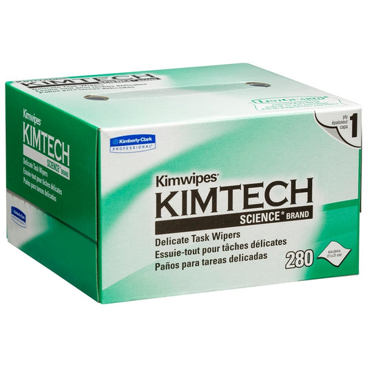 Kimwipes Delicate Task Wipes Laboratory Critical Cleaning Glass Optics - 280 Box