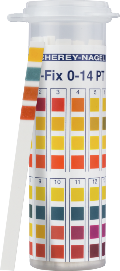 Macherey-Nagel, Lab-Grade pH Indicator Strips, Range: 0.0-14.0, 92111, 100/Tube