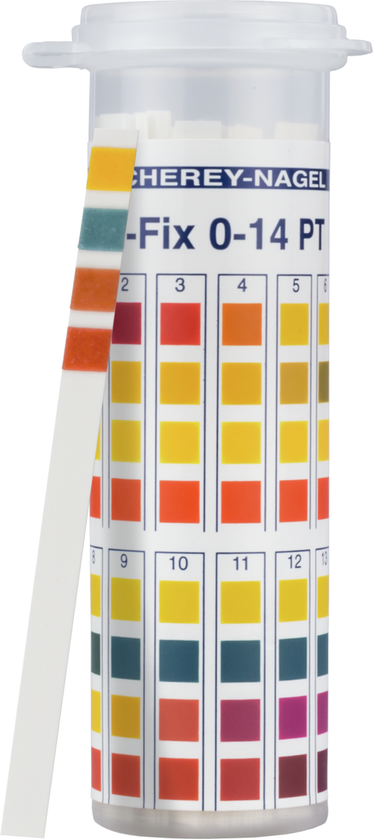 Macherey-Nagel, Lab-Grade pH Indicator Strips, Range: 0.0-14.0, 92111, 100/Tube