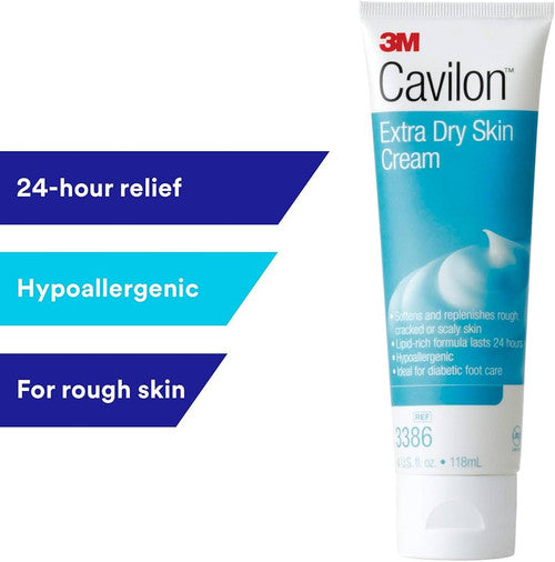 3M Cavilon Extra Dry Skin Cream Hypoallergenic (3386) - 118mL (4oz) Tube
