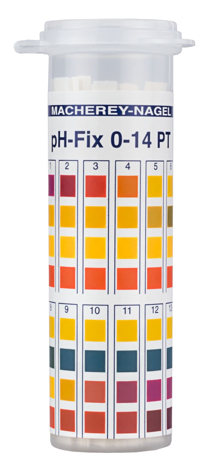 Macherey-Nagel, Lab-Grade pH Indicator Strips, Range: 0.0-14.0, 92111, 100/Tube