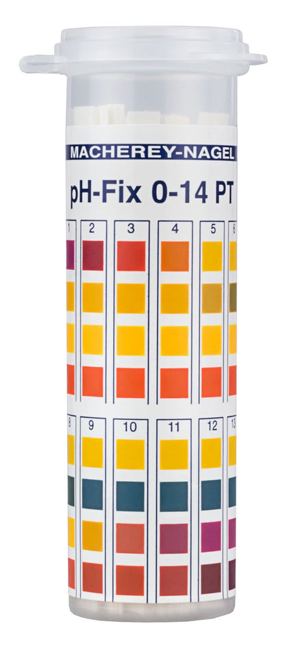 Macherey-Nagel, Lab-Grade pH Indicator Strips, Range: 0.0-14.0, 92111, 100/Tube