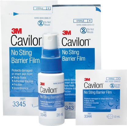 3M Cavilon No-Sting Barrier Film Wipes (3344)- Box of 30 x 1mL Wipes