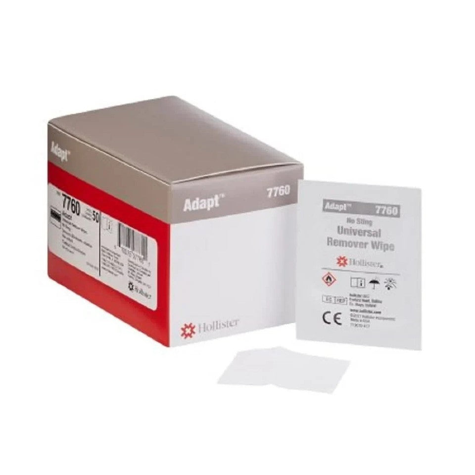 Hollister Adapt™ No-Sting Universal Adhesive Remover Wipes 7760 - 50 Box Each