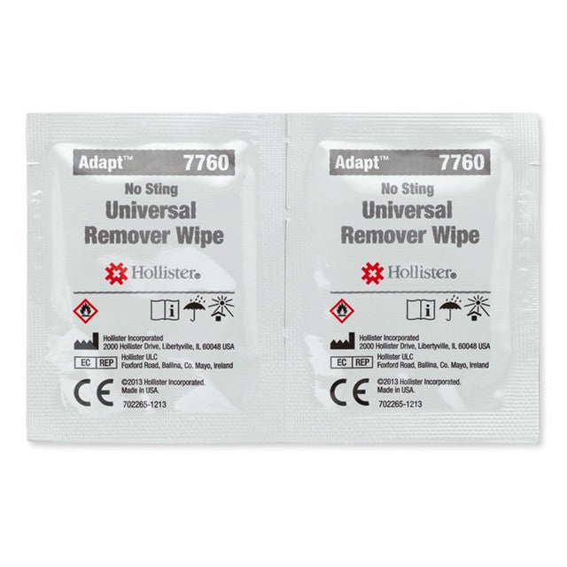Hollister Adapt™ No-Sting Universal Adhesive Remover Wipes 7760 - 50 Box Each