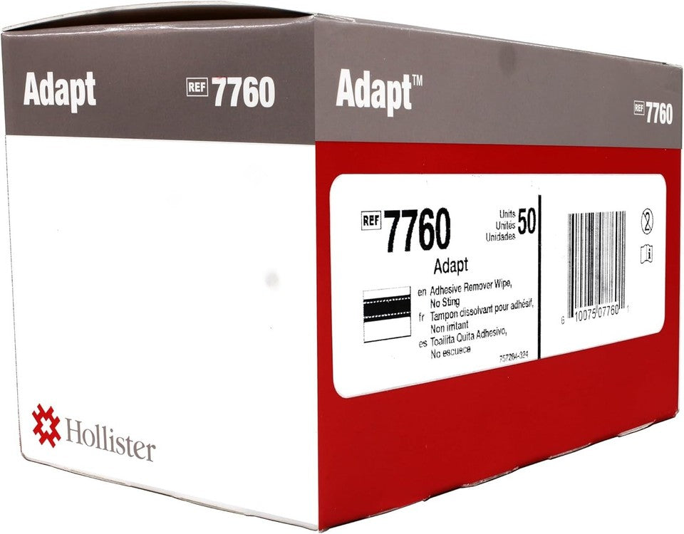 Hollister Adapt™ No-Sting Universal Adhesive Remover Wipes 7760 - 50 Box Each