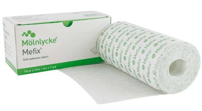 Molnlycke Mefix Self-Adhesive Fixation Fabric Tape 15cm x 10m (31599) - 1 Roll