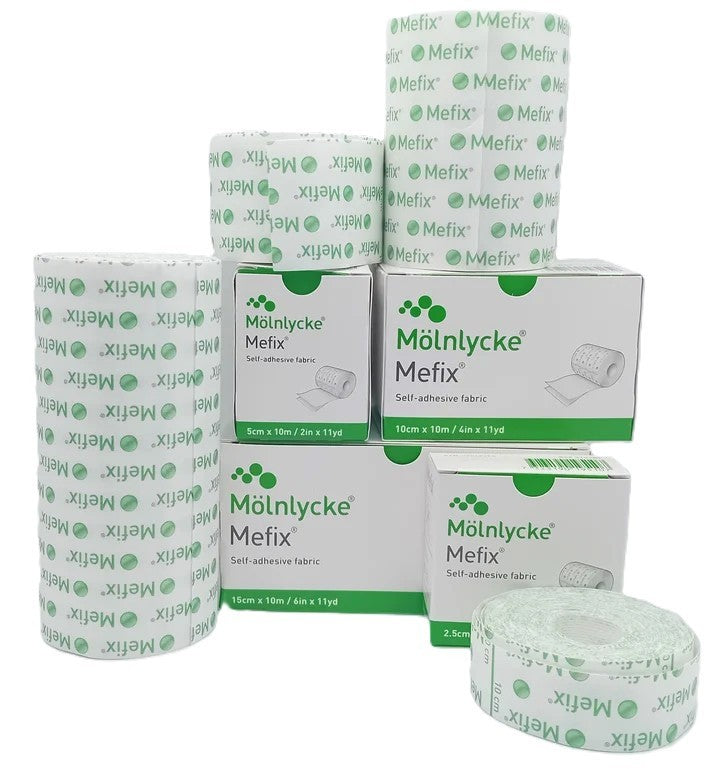 Molnlycke Mefix Self-Adhesive Fixation Fabric Tape 15cm x 10m (31599) - 1 Roll
