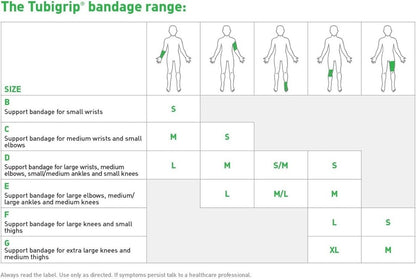 Molnlycke Tubigrip Natural Size E (1434) Firm Support for Sprains Strains - 10m