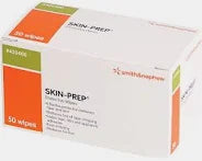 Smith+Nephew SKIN-PREP protective wipes 50 pack packaging