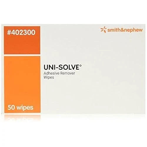 Smith+Nephew UNI-SOLVE adhesive remover wipes 50 pack