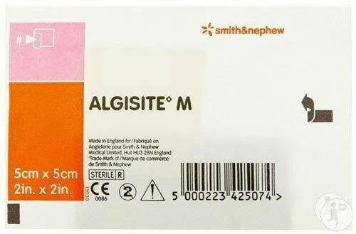 Smith+Nephew Algisite M Calcium Alginate Dressing 5cm x 5cm, 66000519 - 10/Box