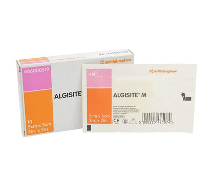 Smith+Nephew Algisite M Calcium Alginate Dressing 5cm x 5cm, 66000519 - 10/Box