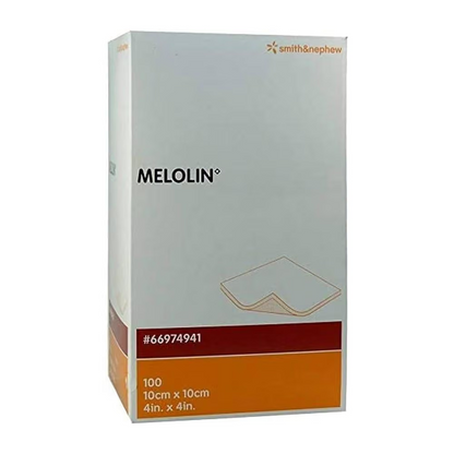 Smith+Nephew Melolin Non-Adhesive Dressing 10cm x 10cm (66974941) - 100 Box Each