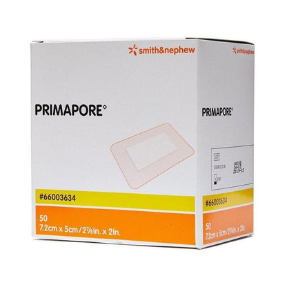 Smith+Nephew Primapore Island Dressing 7.2cm x 5cm (660003634) - 50 Box Each