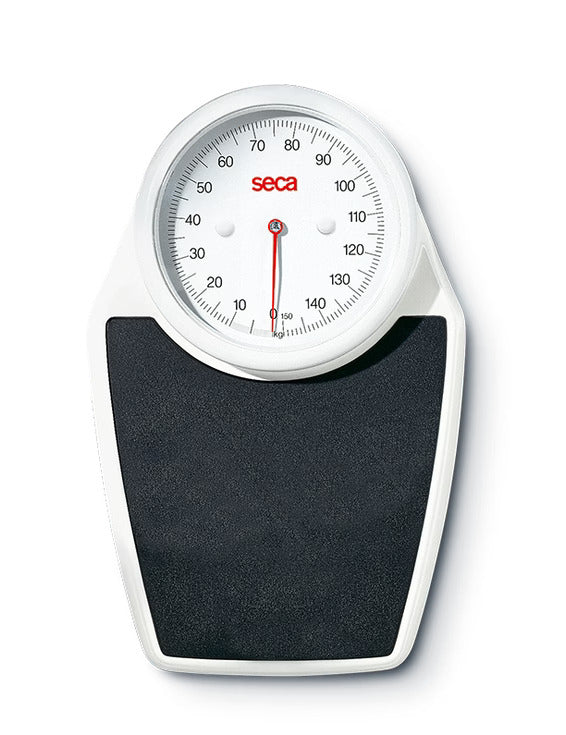 Seca 762 Mechanical Scale, White with Black Non-Slip Platform, Medical Grade