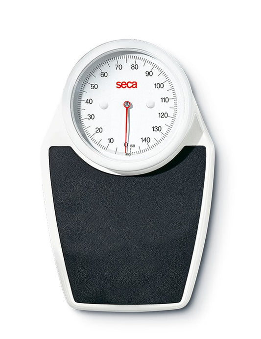 Seca 762 Mechanical Scale, White with Black Non-Slip Platform, Medical Grade